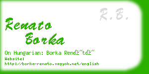 renato borka business card